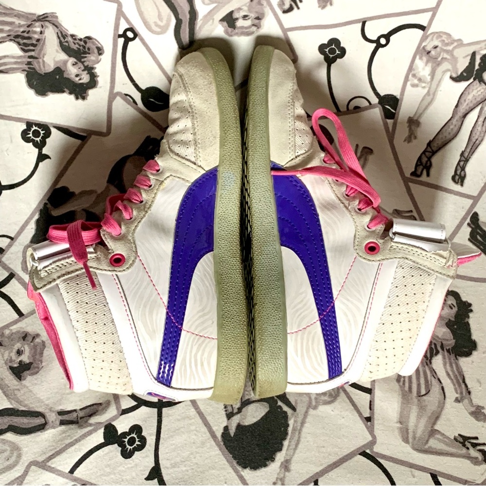 Retro White Puma High Tops - Picture 5 of 7